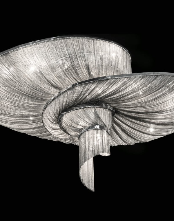 Spiral Elegance Chain Chandelier