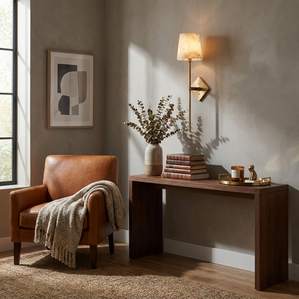 Spire Alabaster Wall Sconce