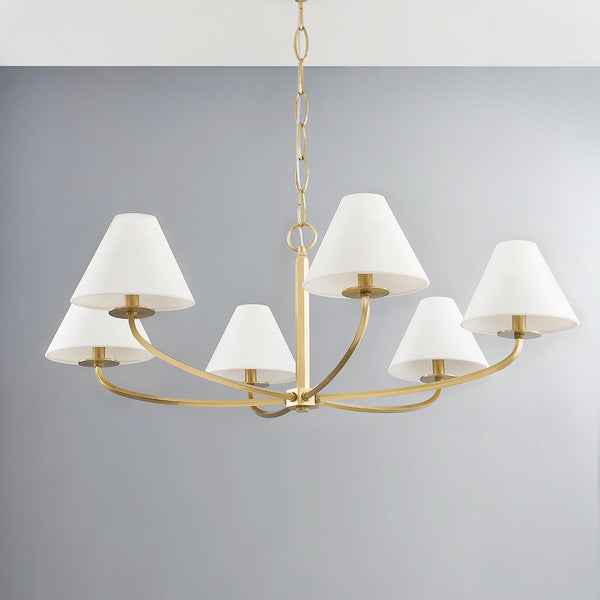 Fleur Classic Vintage Fabric Chandelier