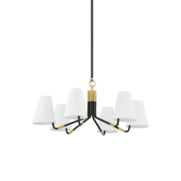 Stanwyck Vintage Industrial Fabric Chandelier