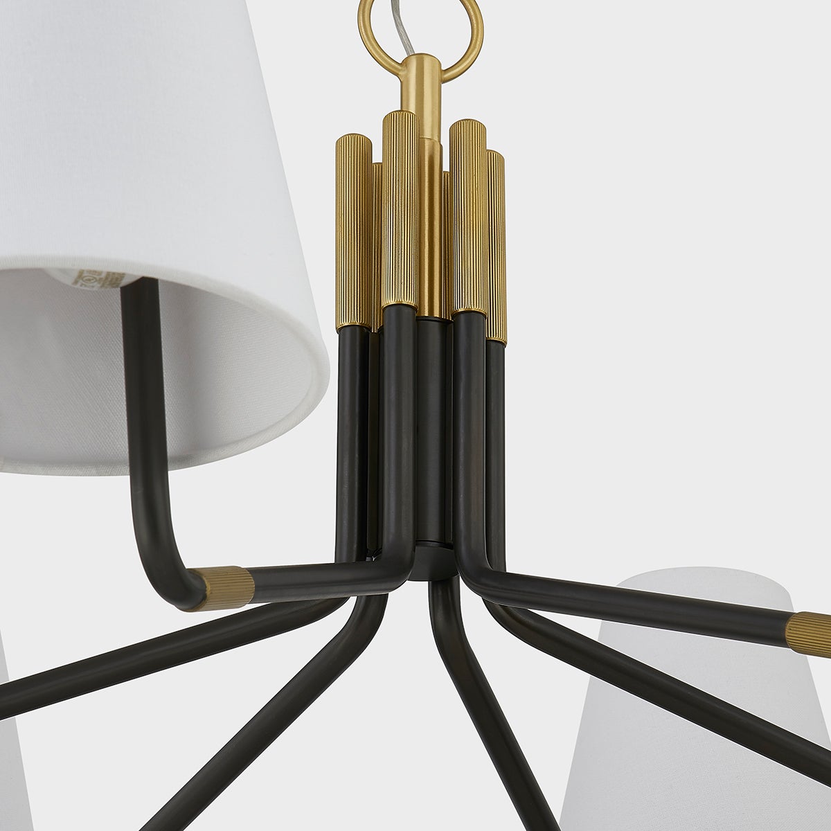 Stanwyck Vintage Industrial Fabric Chandelier