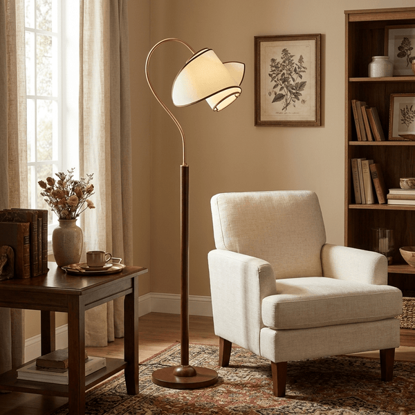 Stelmo Curved Neck Floor Lamp