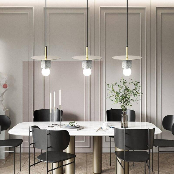 Stone Square Pendant Lamp