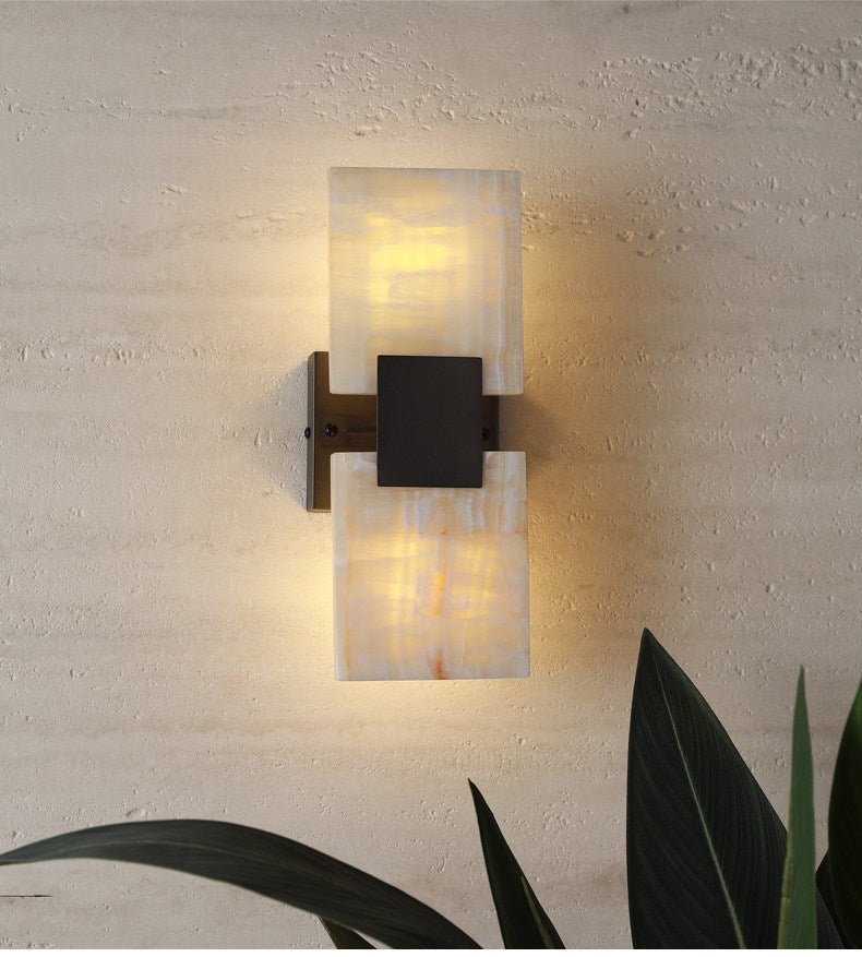 Strata Shift Jade Wall Lamp