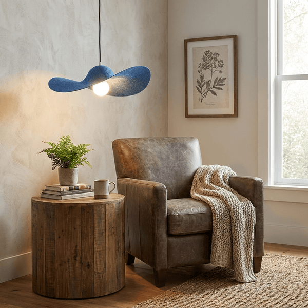 Straw Hat Acoustic Pendant Light