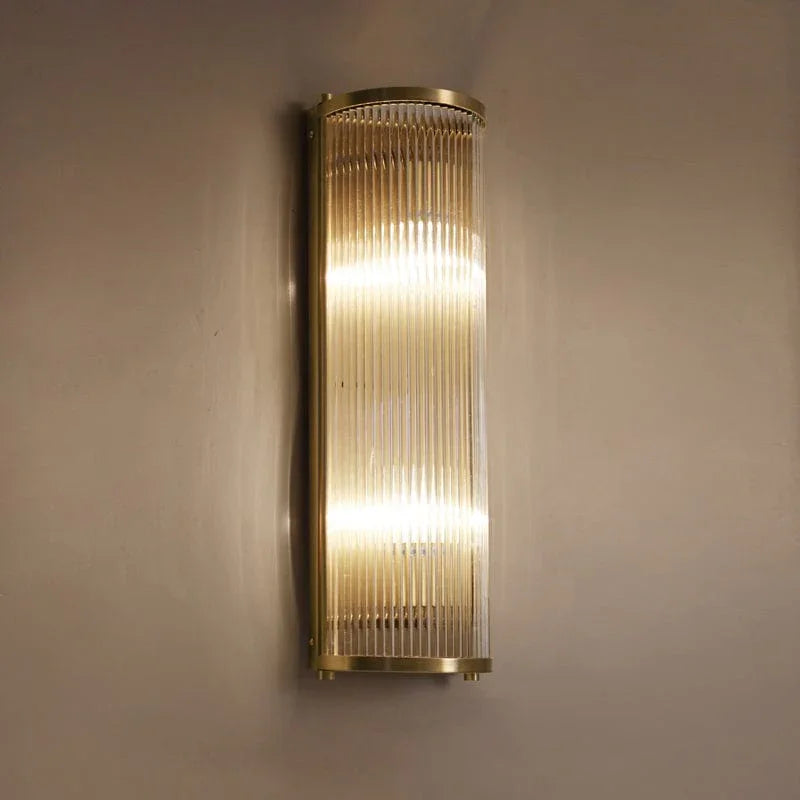 Striped Glass Sconce