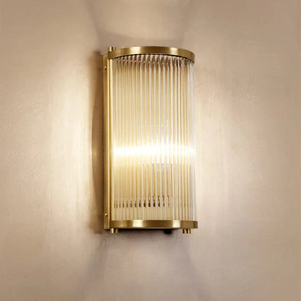 Striped Glass Sconce