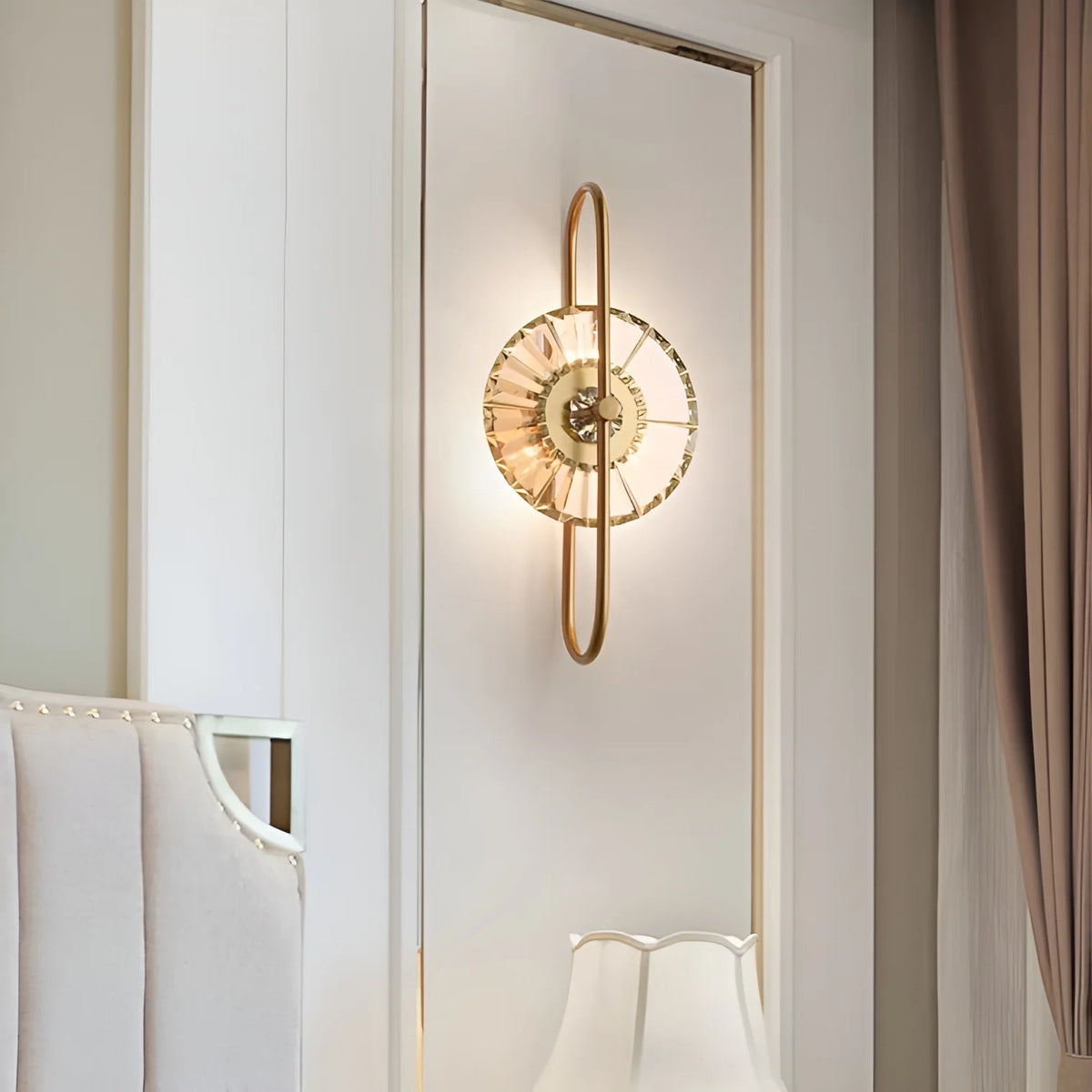Sunflower Crystal Wall Light