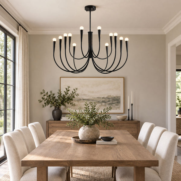Swoop Arm Chandelier