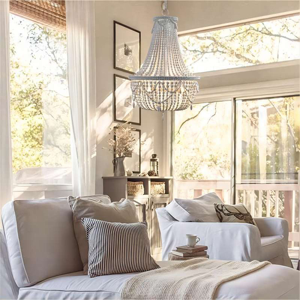 Silva Retro Luxury Atmosphere Wood Pendant Light Old