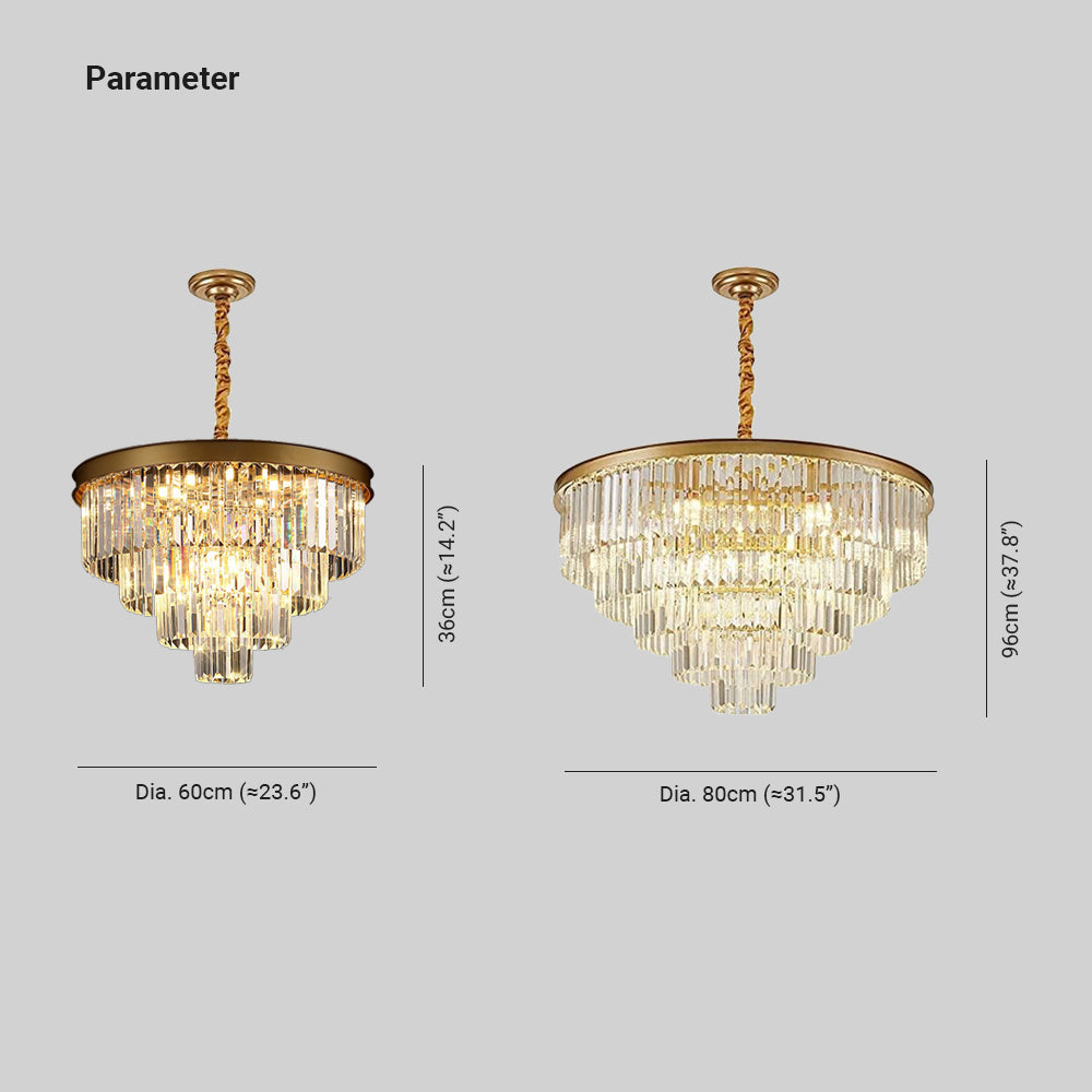 Kristy Modern LED Decorative Luxury Pendant Light Crystal Ring Bedroom Living Room