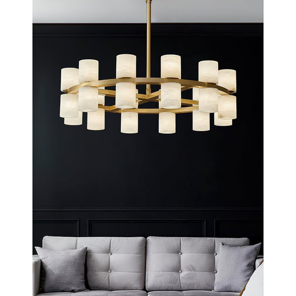 Etalir Postmodern Luxury Alabaster Chandelier