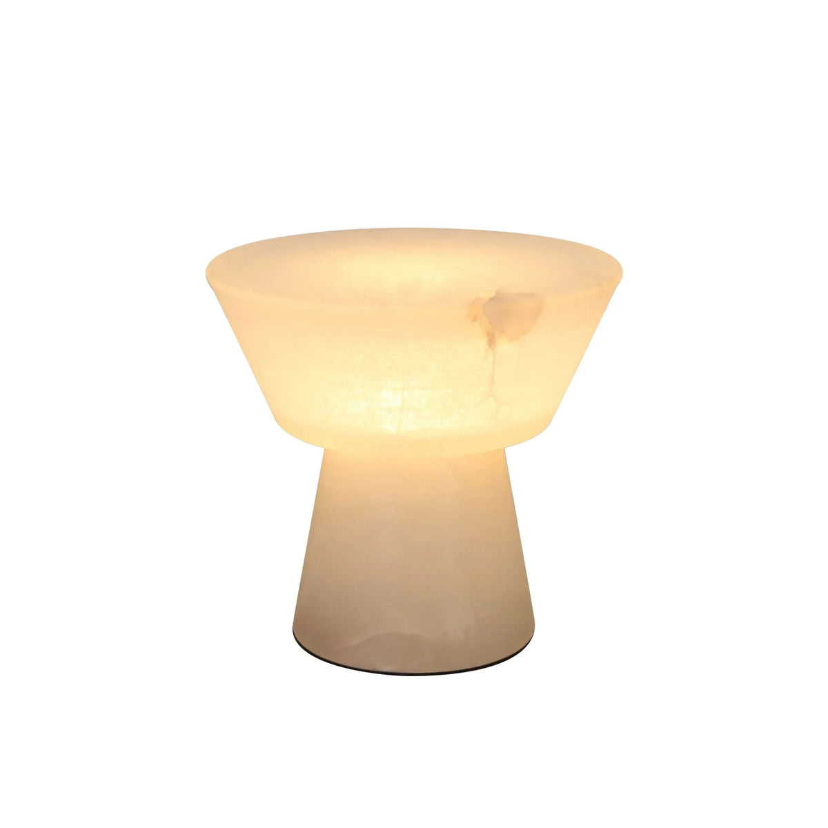 Alabaster Conical Table Lamp