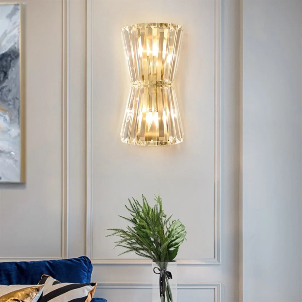 Tapered Crystal Wall Lamp