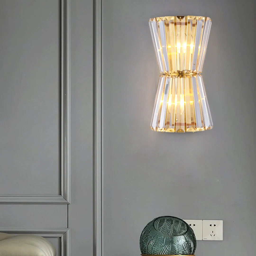 Tapered Crystal Wall Lamp