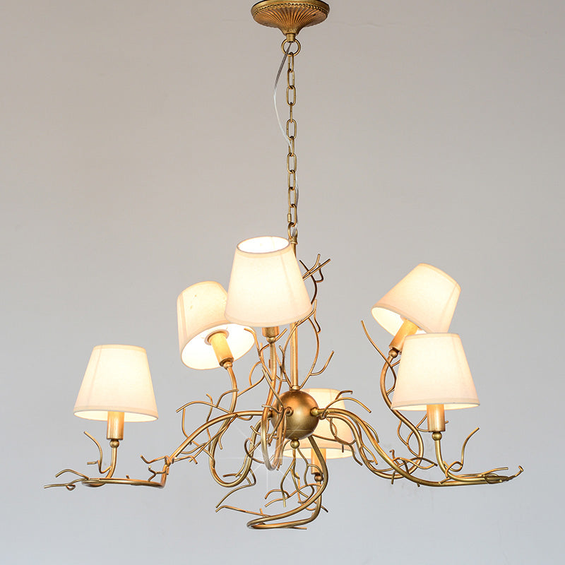 Olsolan Postmodern Luxury Fabric Crystal Chandelier