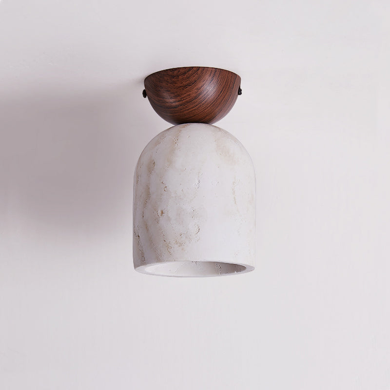 Vezorus Cone Travertine Ceiling Lamp