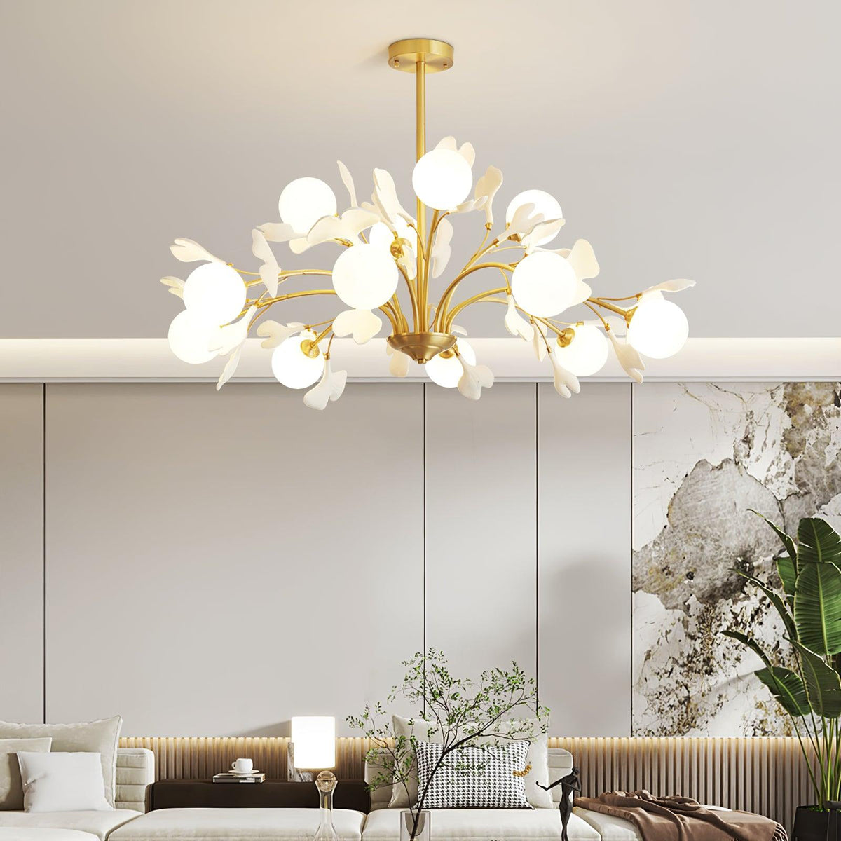 Thalassa Gingko Chandelier