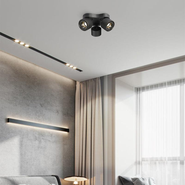 Rotating Folding Three Head Spotlight