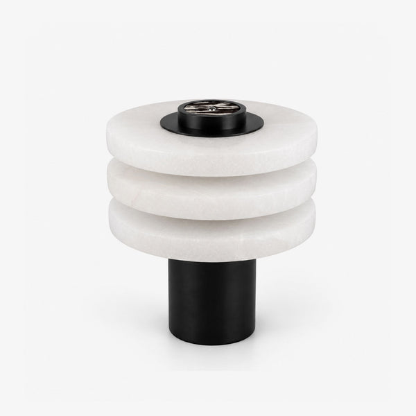 Tiered Obelisk Alabaster Table Lamp