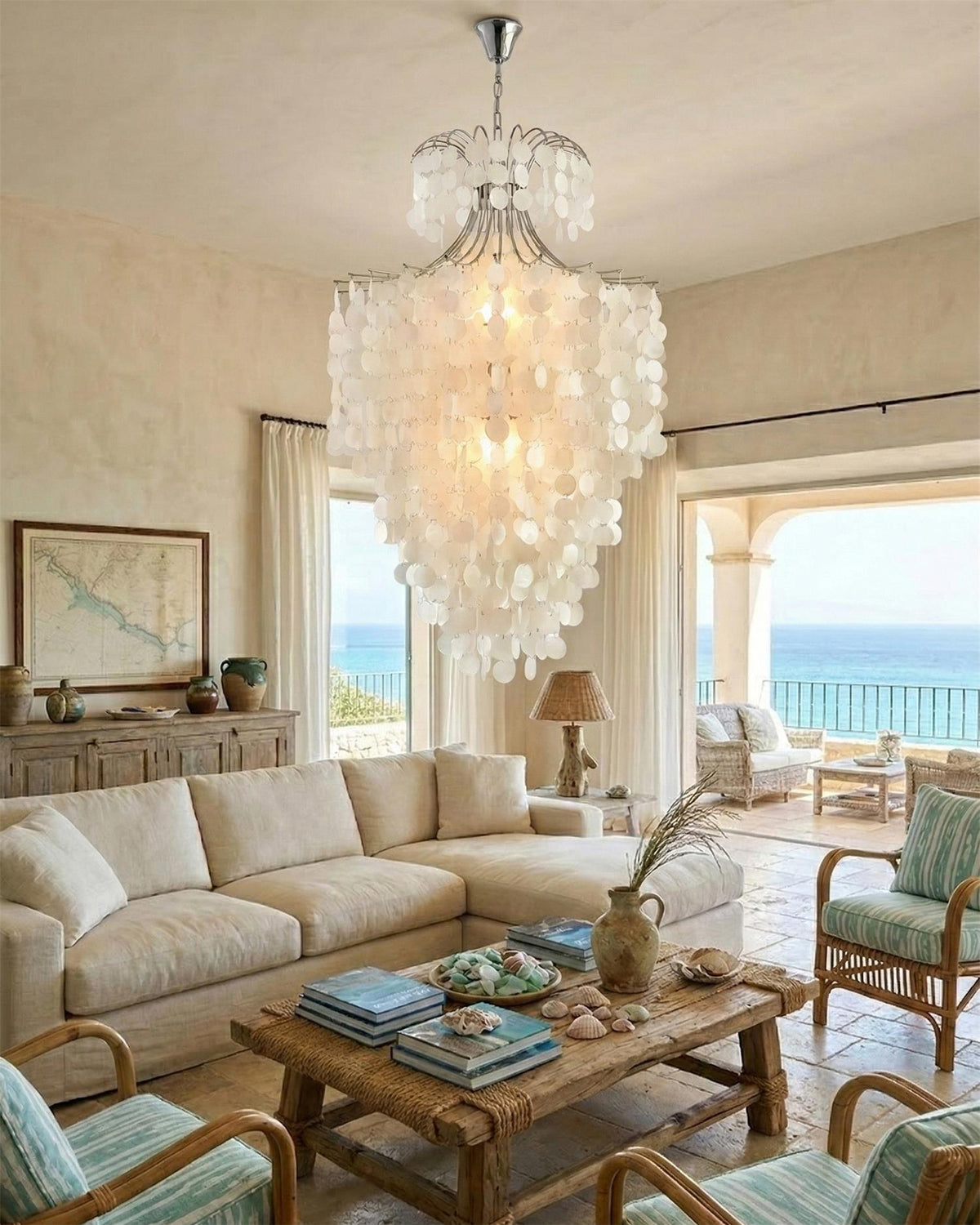 Coralian Shell Chandelier