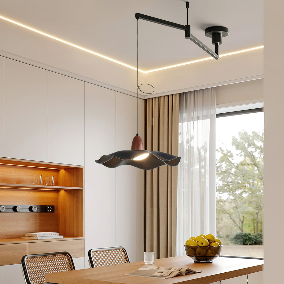 Rivireria Swing Arm Pendant Light
