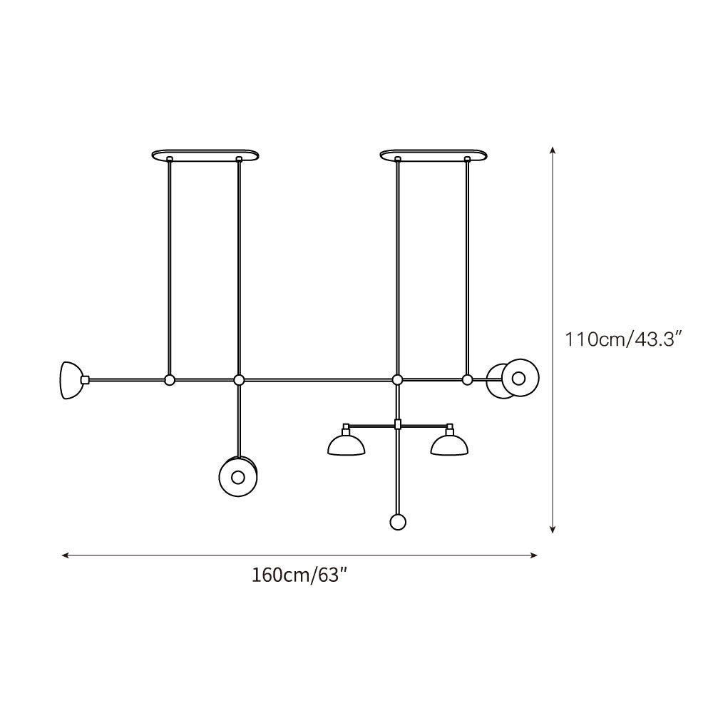 Izorora Trapeze Chandelier