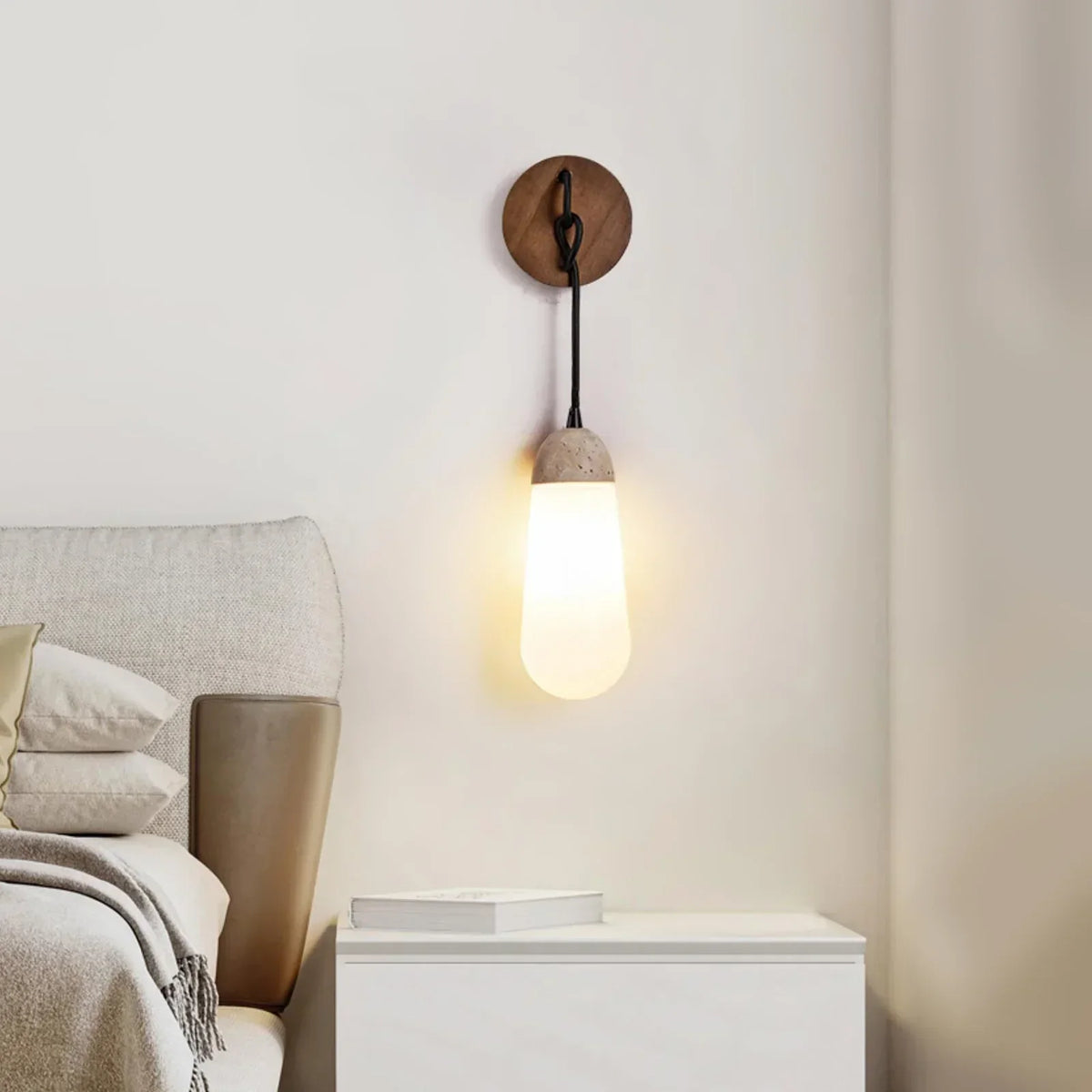 Travertine Kace Wall Lamp