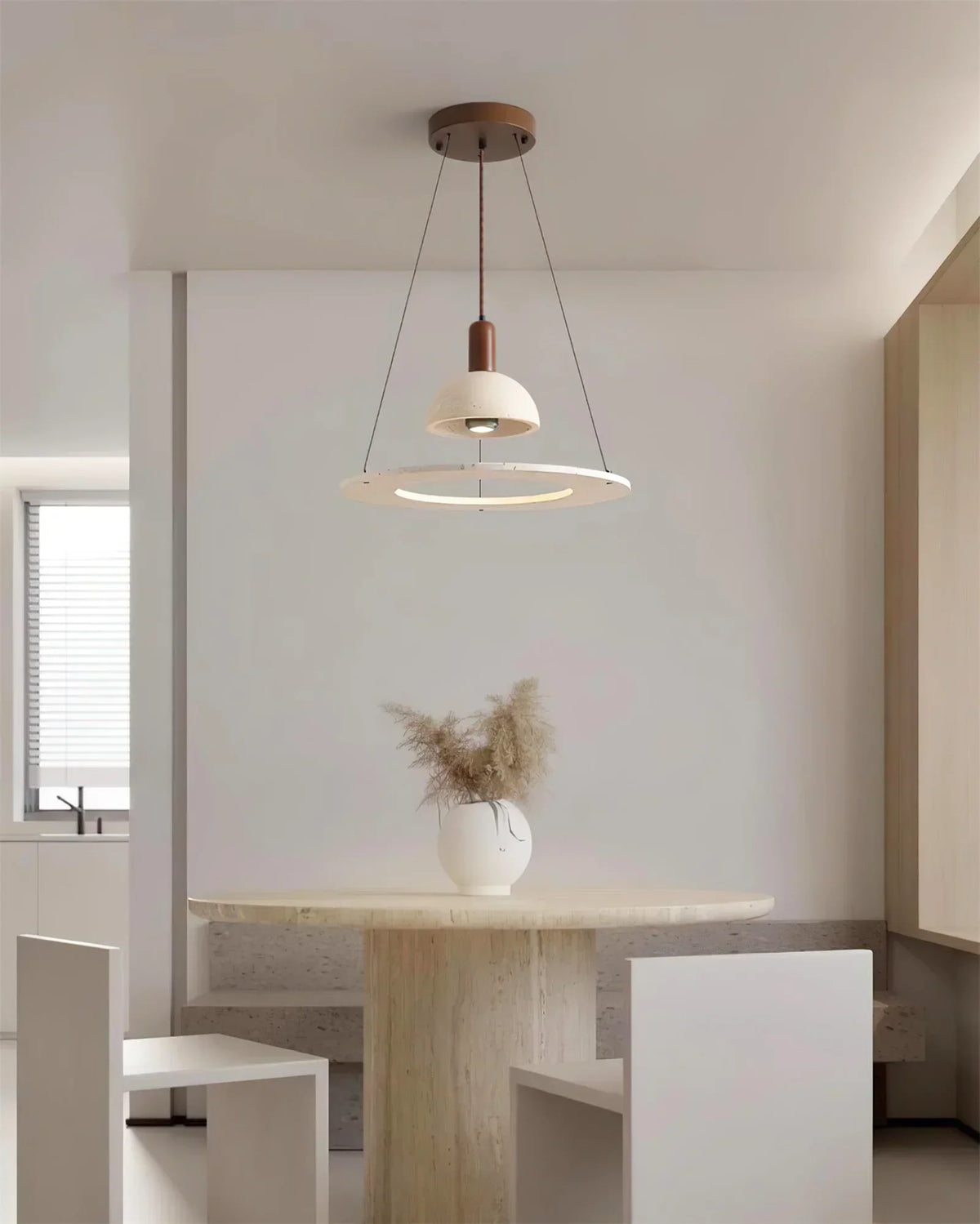 Travertine Vistara Geometric Pendant Lamp