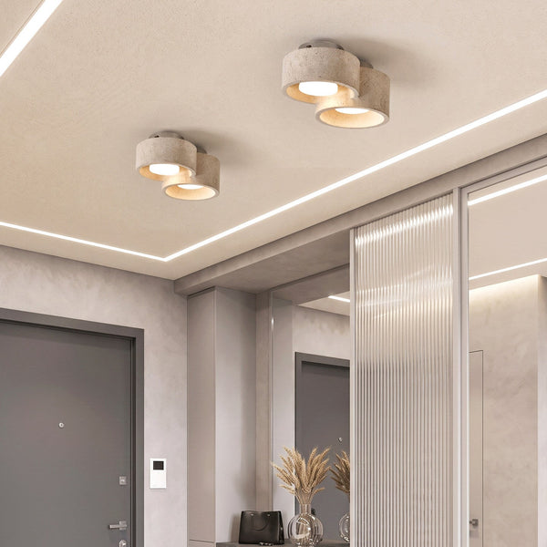 Trevi Travertine Cluster Ceiling Light