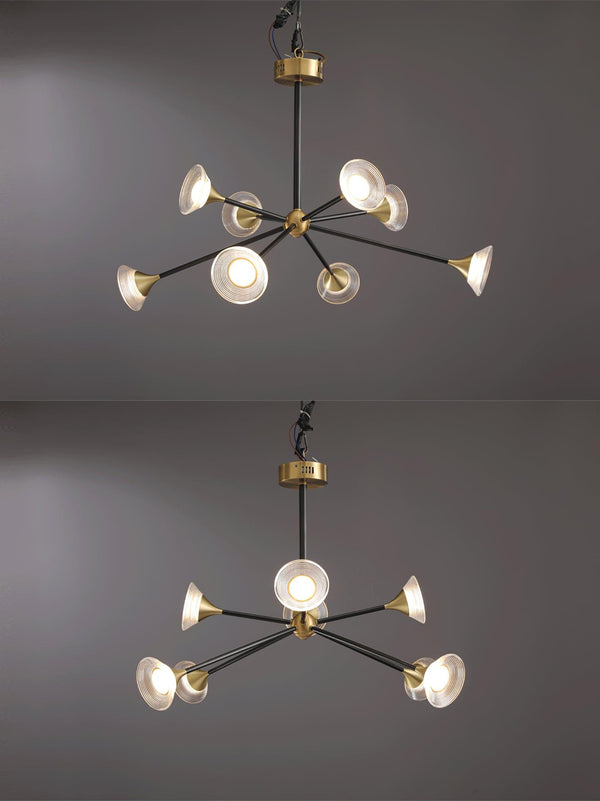 Myzoraris Mid Century Modern Glass Chandelier