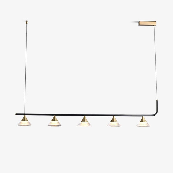 Auranielle Mid Century Modern Brass Pendant Light