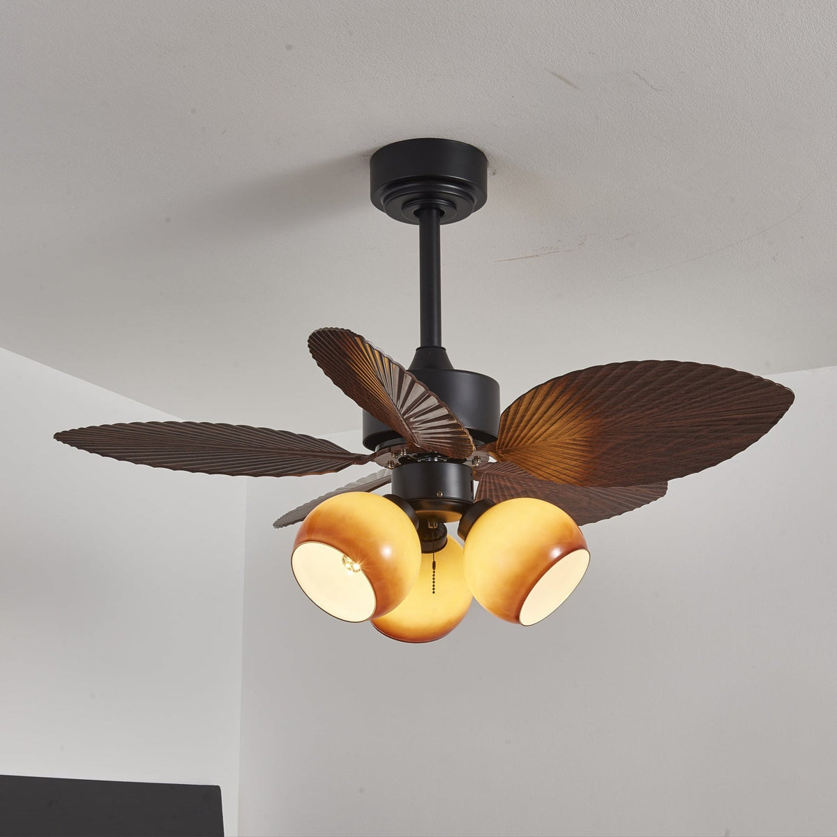 Palm Leaf Tropiluxe Ceiling Fan Light