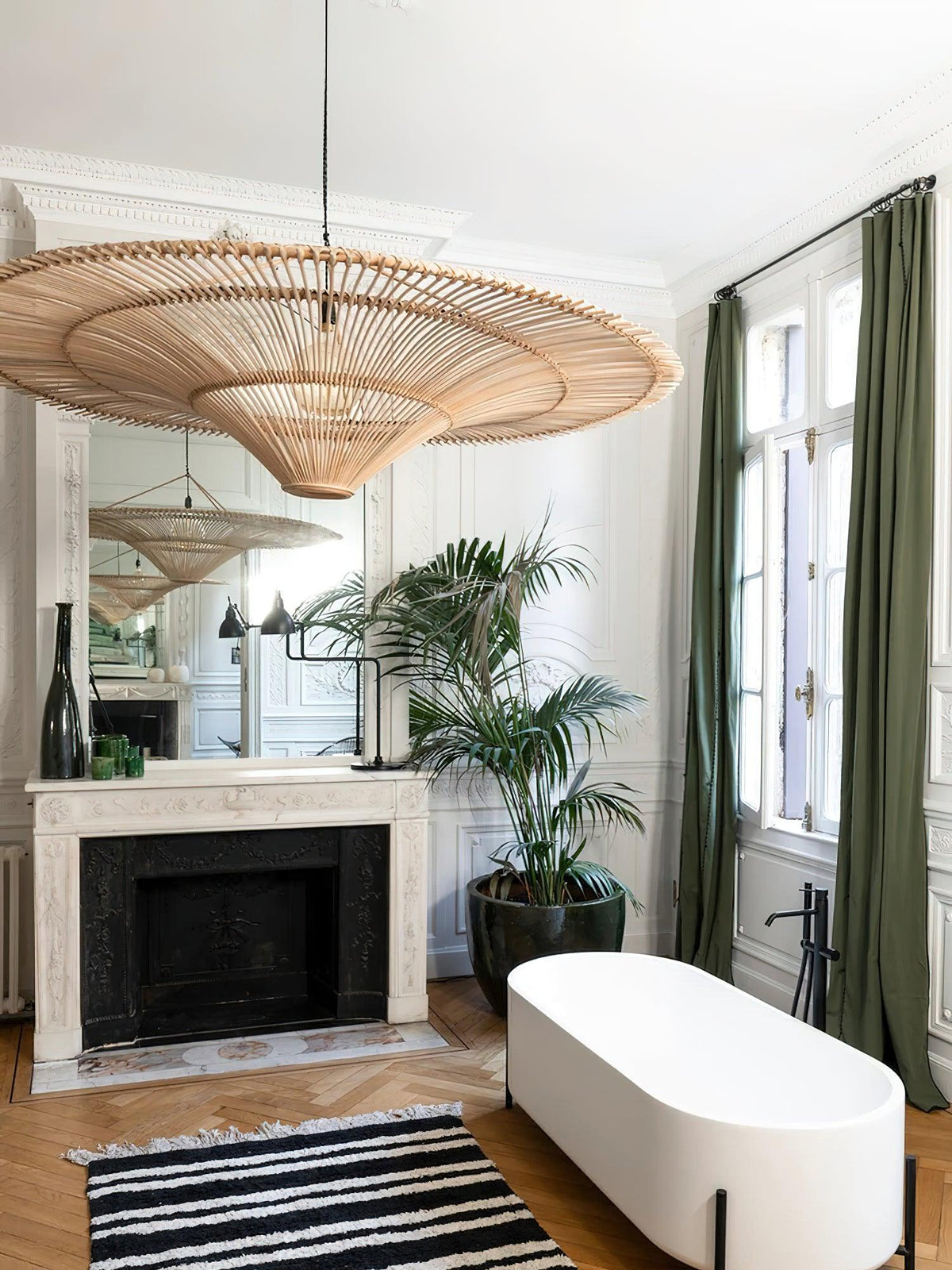 Marisol Rattan Saucer Chandelier