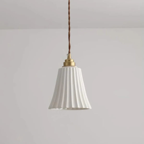 Arisha Trumpet Ceramic Pendant Light