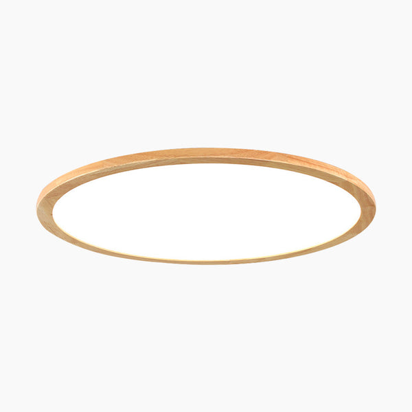 Ceiling Light Flush Mount Wood LED Full Spectrum Ultra Thin