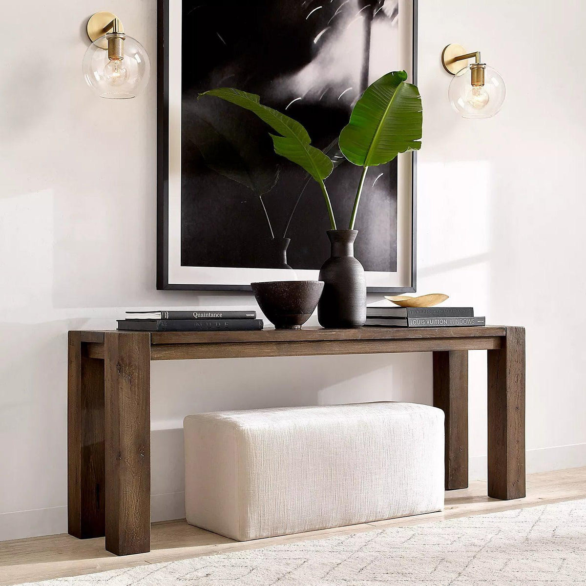 Armed Retro Brass Wall Sconce