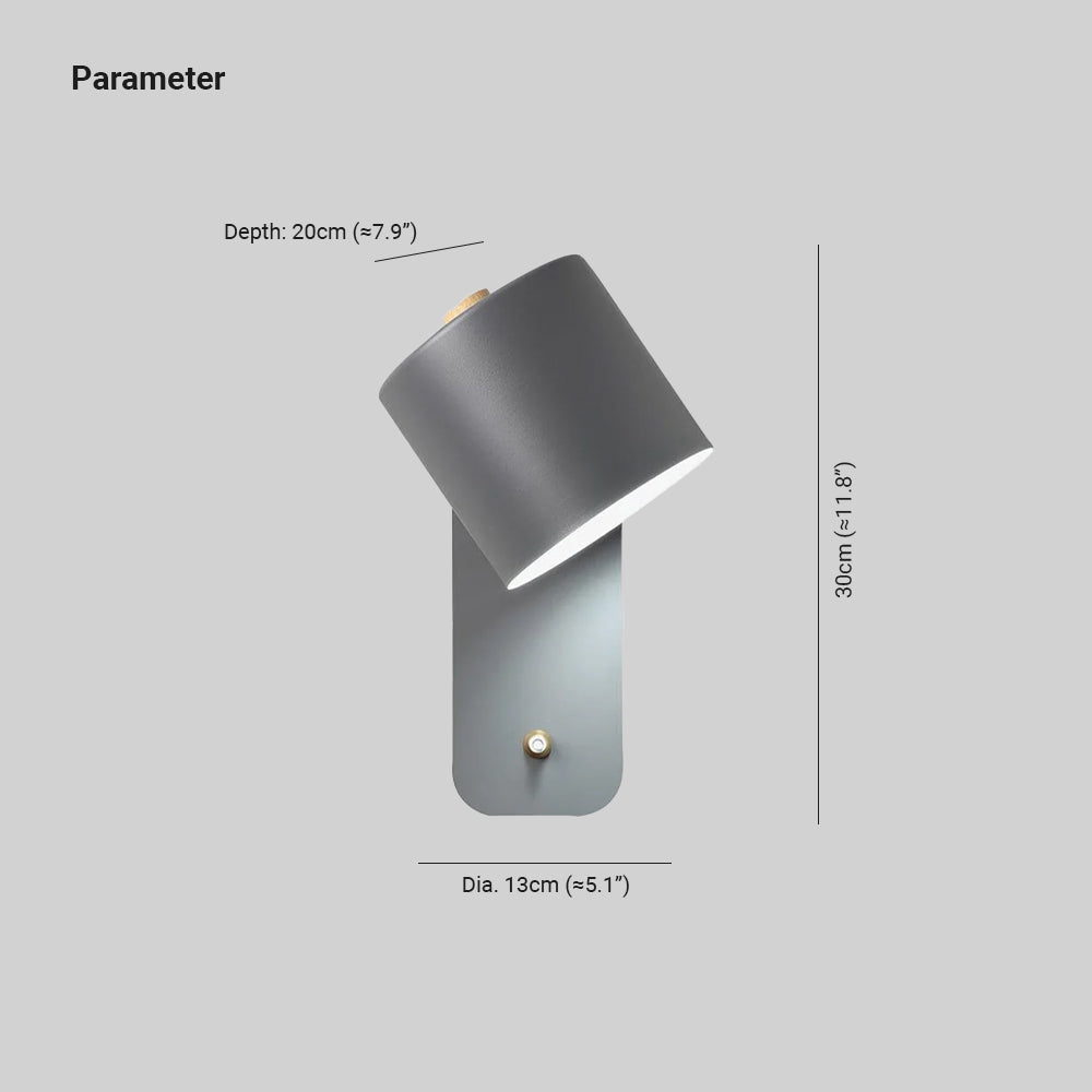 Lumuiella Wall Lamp Rotatable Cylinder
