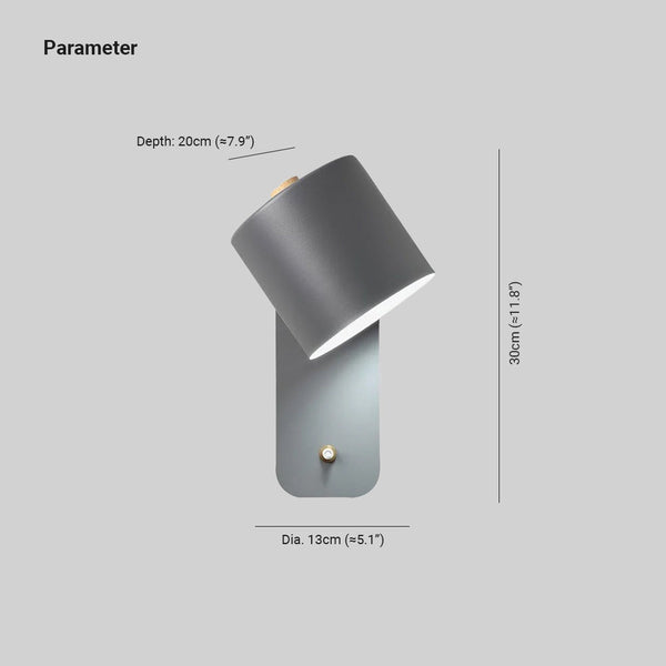Lumuiella Wall Lamp Rotatable Cylinder