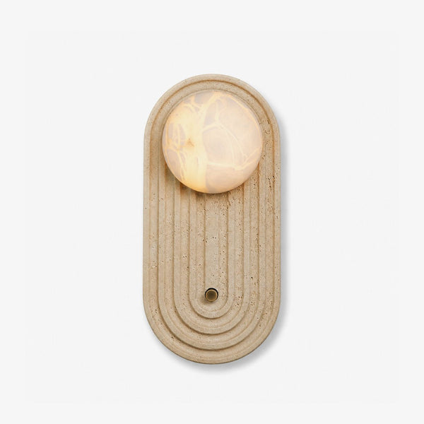 Valenne Stone Globe Wall Sconce