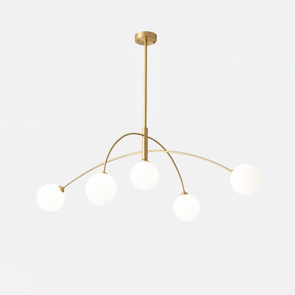 Orieliel Chandelier Valentina Arc Brass Elegant