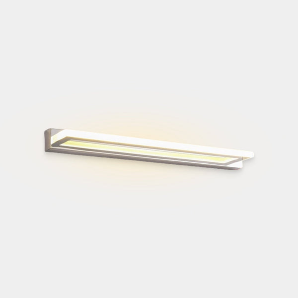 Vanity Mirror Sconce Wall Light Minimalist Rectangle LED, Chrome