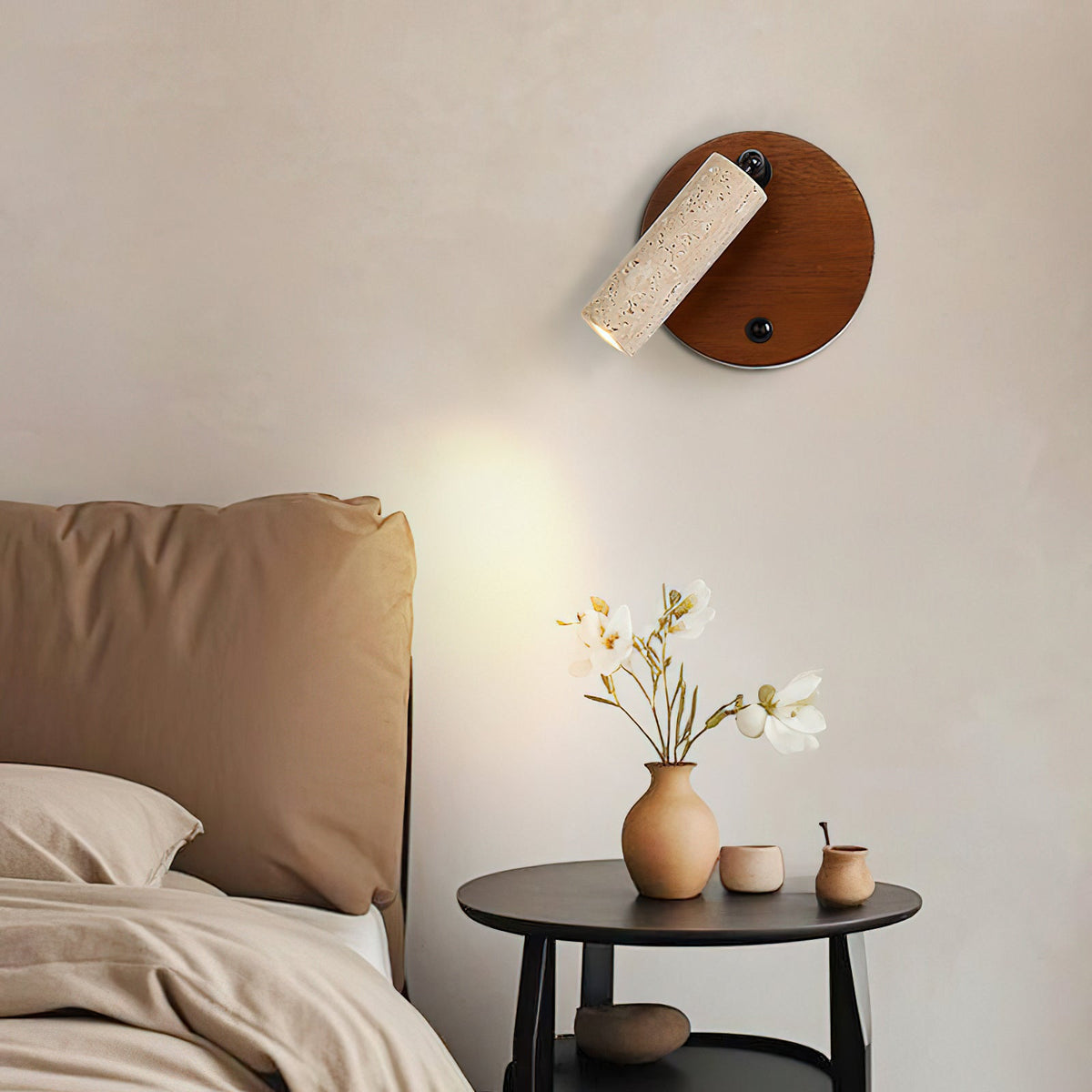 Aspen Travertine Wall Lamp