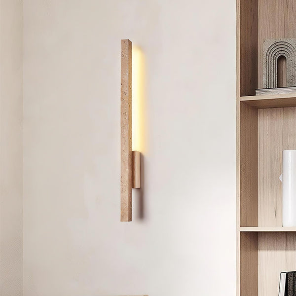 Opalyn Slim Travertine Wall Lamp