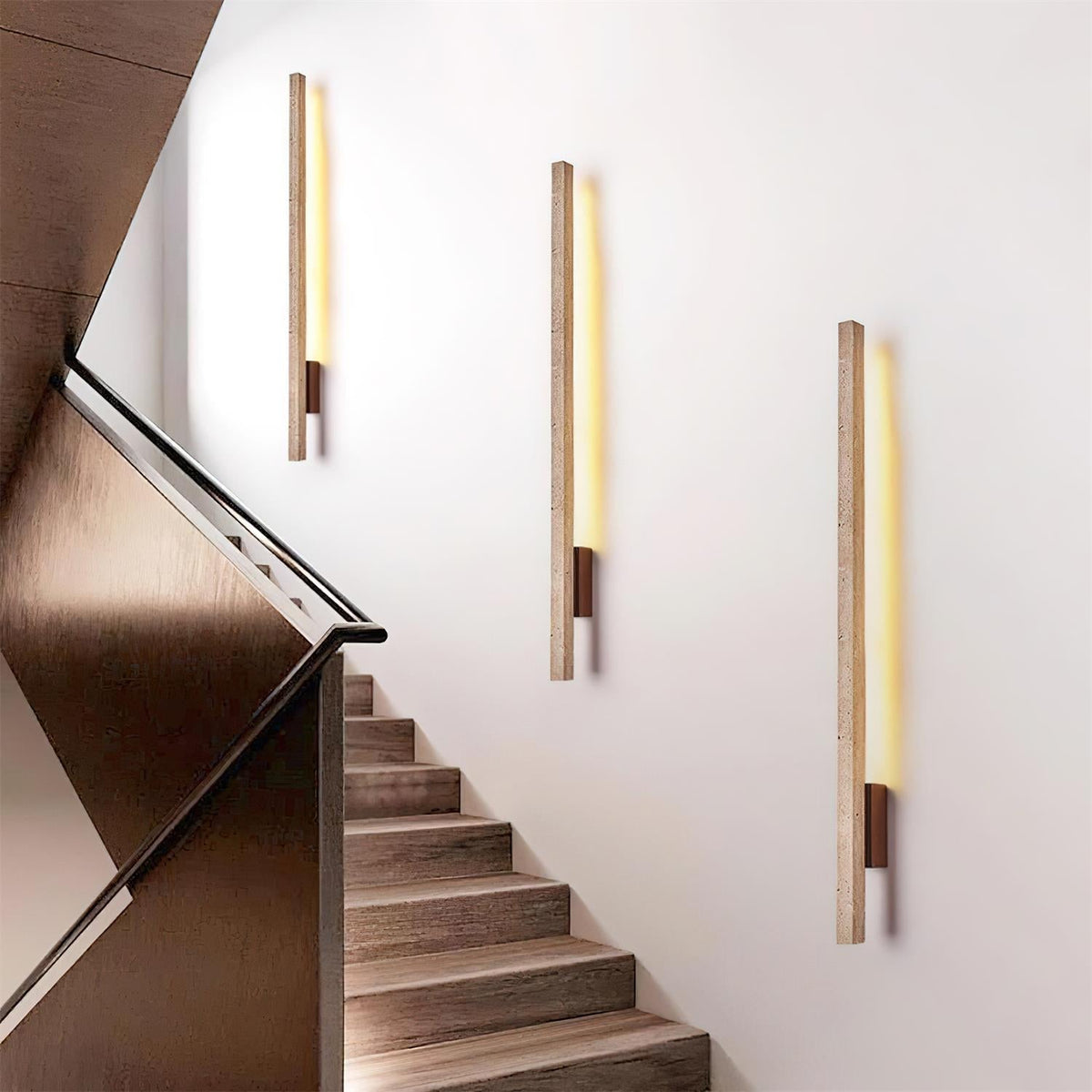 Opalyn Slim Travertine Wall Lamp