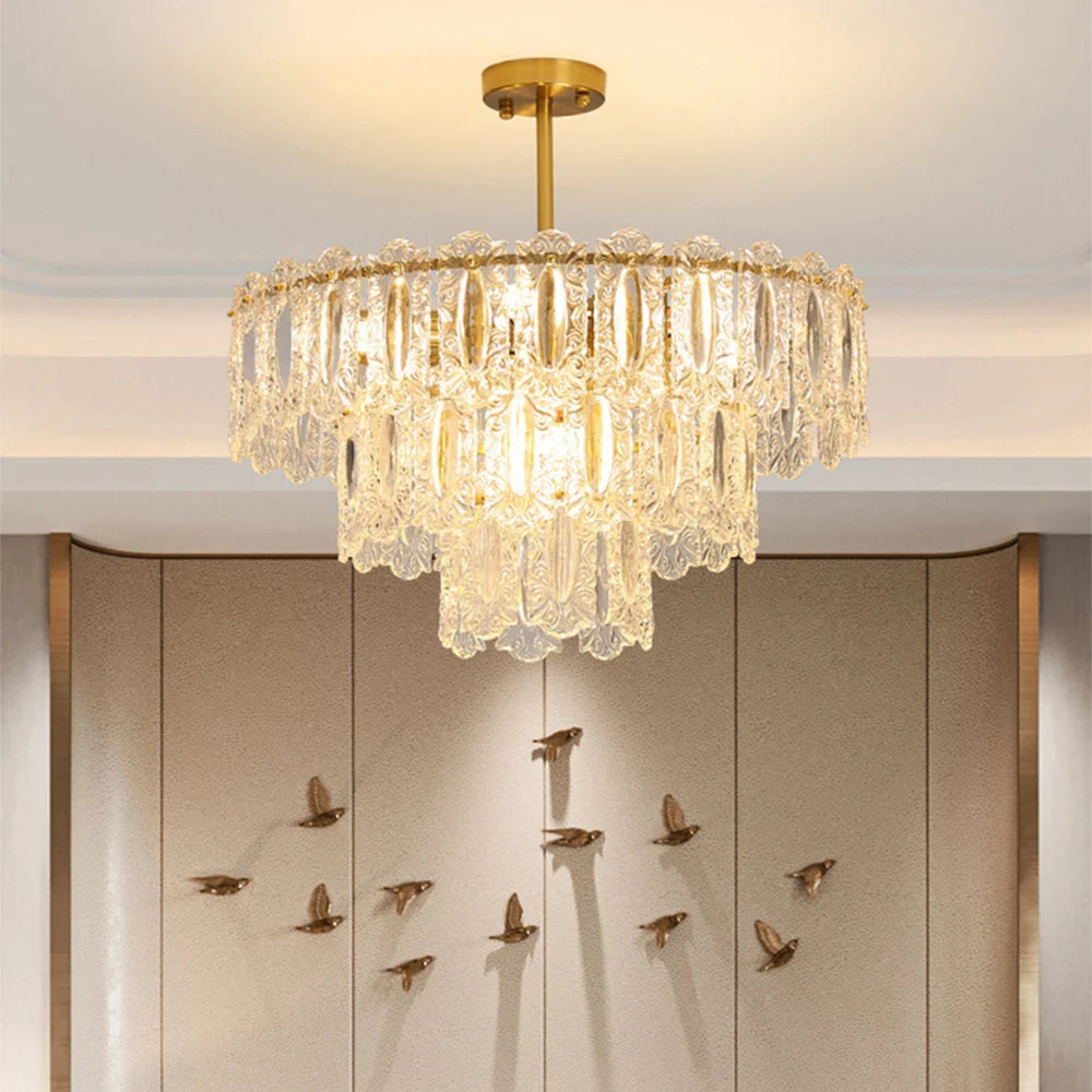 Vienna Glass Petals Chandelier