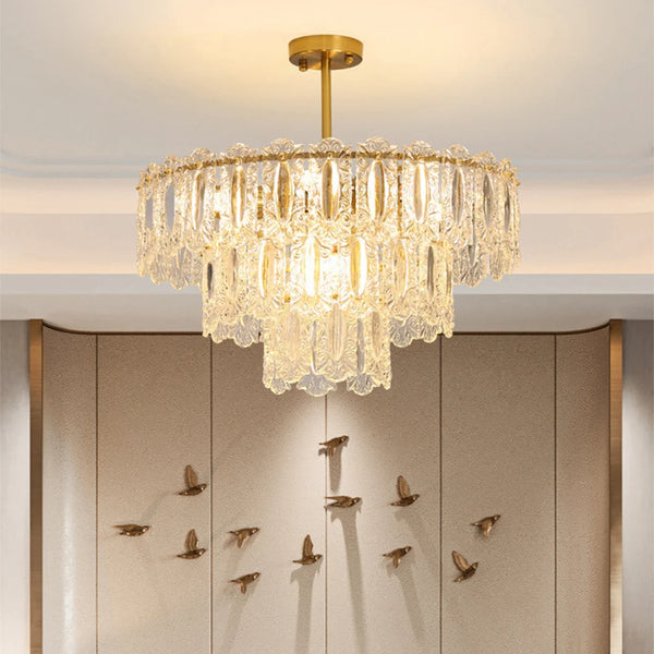Vienna Glass Petals Chandelier