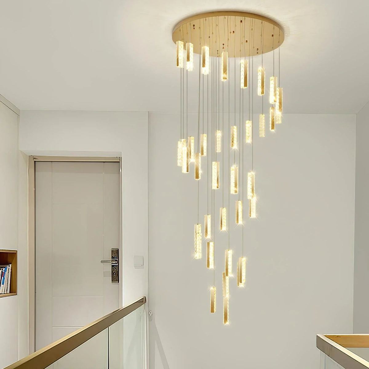 Alabaster Balls Cluster Chandelier