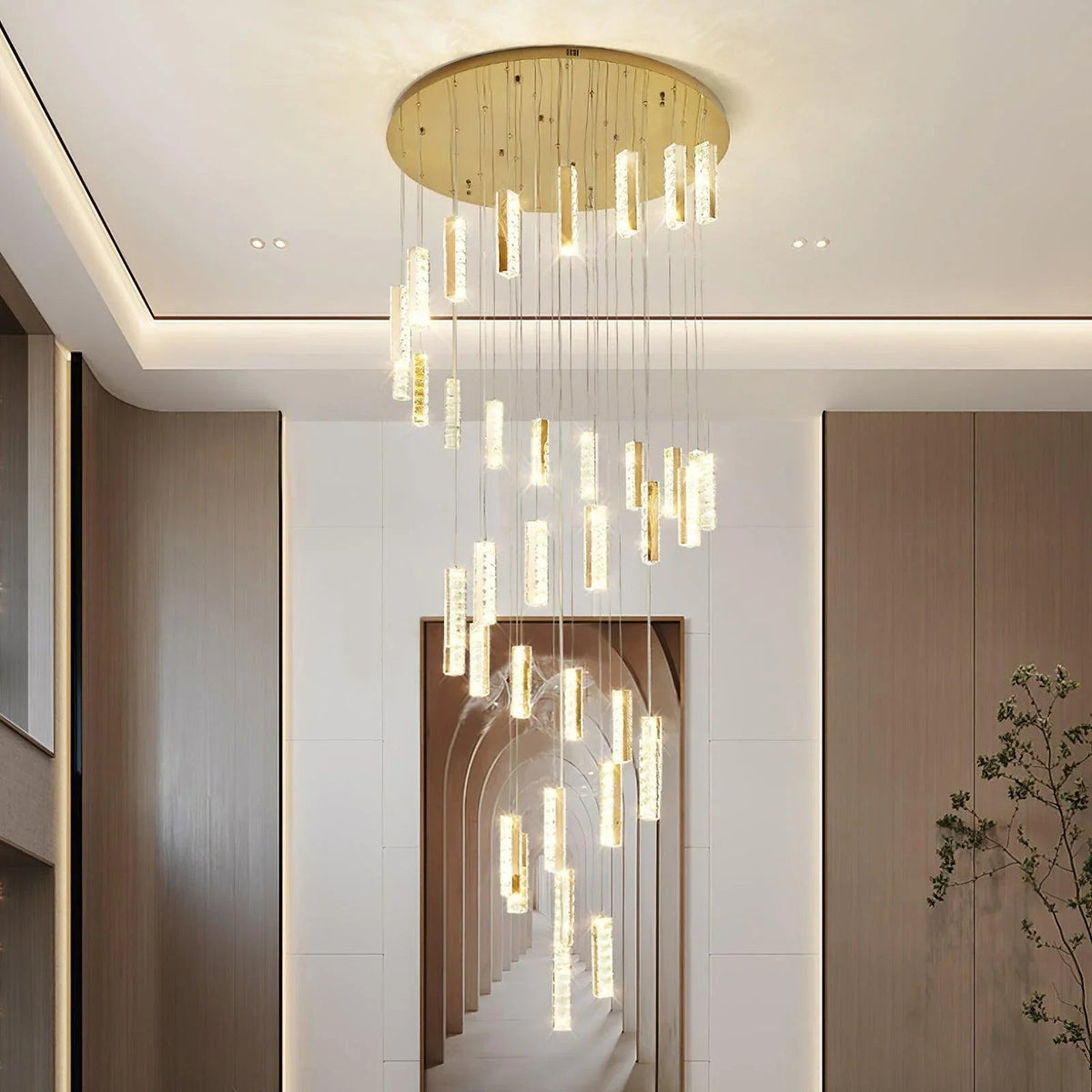 Alabaster Balls Cluster Chandelier