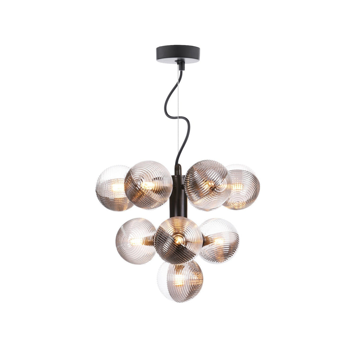 Alnorel 10-light Glass Chandelier